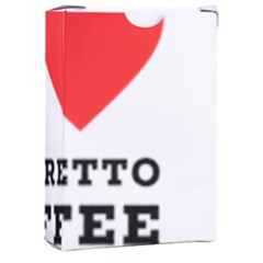 I Love Ristretto Coffee Playing Cards Single Design (rectangle) With Custom Box by ilovewhateva