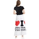 I love frappe coffee Maxi Chiffon Skirt View2