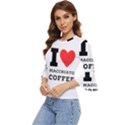 I love macchiato coffee Bell Sleeve Top View2