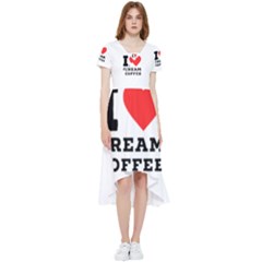 I Love Cream Coffee High Low Boho Dress by ilovewhateva