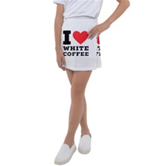 I Love White Coffee Kids  Tennis Skirt by ilovewhateva