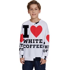 I Love White Coffee Kids  Long Sleeve Jersey by ilovewhateva