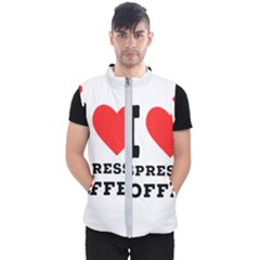 I Love Espresso Coffee Men s Puffer Vest by ilovewhateva