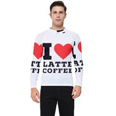 I Love Latte Coffee Men s Long Sleeve Rash Guard by ilovewhateva