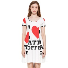 I Love Latte Coffee Inside Out Cap Sleeve Dress by ilovewhateva