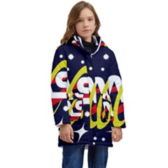 Nasa Insignia Kids  Hooded Longline Puffer Jacket by Wav3s