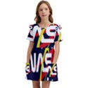 Nasa Insignia Kids  Frilly Sleeves Pocket Dress View1