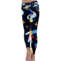 Space Seamless Pattern Kids  Lightweight Velour Classic Yoga Leggings View4