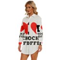 I love mocha coffee Womens Long Sleeve Shirt Dress View2