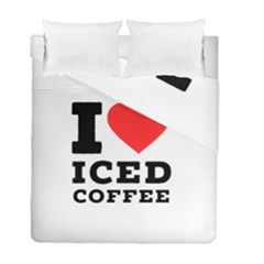 I Love Iced Coffee Duvet Cover Double Side (full/ Double Size) by ilovewhateva