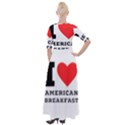 I love American breakfast Half Sleeves Maxi Dress View2