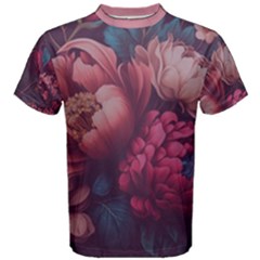 Bouquet-of-colorful-flowers Men s Cotton Tee by Givinglala