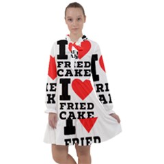 I Love Fried Cake  All Frills Chiffon Dress by ilovewhateva