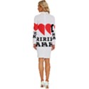 I love fried cake  Long Sleeve Shirt Collar Bodycon Dress View4