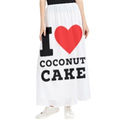 I Love Coconut Cake Maxi Chiffon Skirt by ilovewhateva