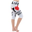 I love jelly donut Lightweight Velour Cropped Yoga Leggings View3