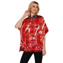 Geometry Mathematics Cube Women s Batwing Button Up Shirt View2