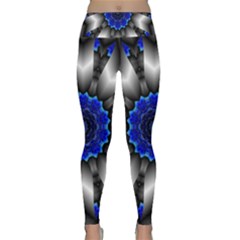 Kaleidoscope Abstract Round Lightweight Velour Classic Yoga Leggings by Ndabl3x