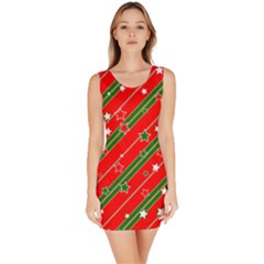 Christmas Paper Star Texture Bodycon Dress by Ndabl3x