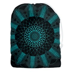 Ornament District Turquoise Drawstring Pouch (3xl) by Ndabl3x