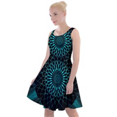 Ornament District Turquoise Knee Length Skater Dress by Ndabl3x