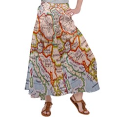 Map Europe Globe Countries States Women s Satin Palazzo Pants by Ndabl3x