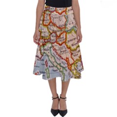 Map Europe Globe Countries States Perfect Length Midi Skirt by Ndabl3x