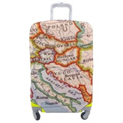 Map Europe Globe Countries States Luggage Cover (medium) by Ndabl3x