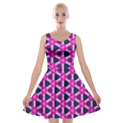 Digital Art Artwork Abstract Velvet Skater Dress by Ndabl3x