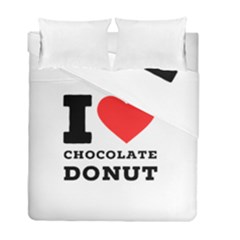 I Love Chocolate Donut Duvet Cover Double Side (full/ Double Size) by ilovewhateva