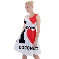 I Love Coconut Knee Length Skater Dress by ilovewhateva