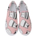 Cute Cats Cartoon Seamless-pattern Men s Slip On Sneakers View1