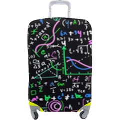 Math-linear-mathematics-education-circle-background Luggage Cover (large) by Vaneshart