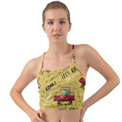 Childish-seamless-pattern-with-dino-driver Mini Tank Bikini Top by Vaneshart