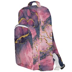 Pink Texture Resin Double Compartment Backpack by Vaneshop