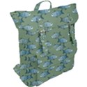 Fishes Pattern Background Theme Buckle Up Backpack View2