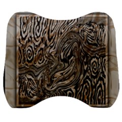 Zebra Abstract Background Velour Head Support Cushion by Vaneshop