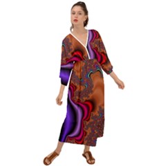 Colorful Piece Abstract Grecian Style  Maxi Dress by Vaneshop