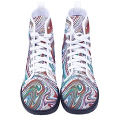 Abstract Background Ornamental Kid s High-top Canvas Sneakers by Vaneshop