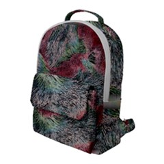 Design Pattern Scarf Gradient Flap Pocket Backpack (large) by Vaneshop