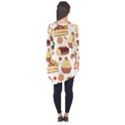 Seamless Pattern Hand Drawing Cartoon Dessert And Cake Long Sleeve Tunic  View2