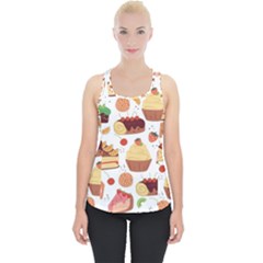 Seamless Pattern Hand Drawing Cartoon Dessert And Cake Piece Up Tank Top by Wav3s