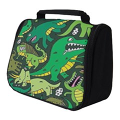 Dino Kawaii Full Print Travel Pouch (small) by Wav3s