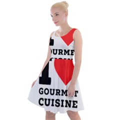 I Love Gourmet Cuisine Knee Length Skater Dress by ilovewhateva