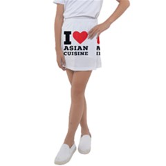 I Love Asian Cuisine Kids  Tennis Skirt by ilovewhateva