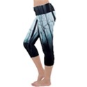 Tree Night Dark Forest Capri Yoga Leggings View2