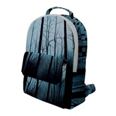 Tree Night Dark Forest Flap Pocket Backpack (large) by Vaneshop