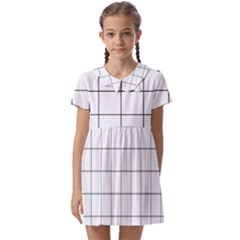 Mesh Kids  Asymmetric Collar Dress by zhou