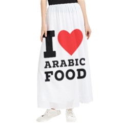 I Love Arabic Food Maxi Chiffon Skirt by ilovewhateva