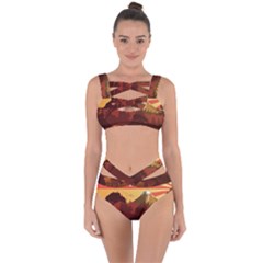 Japan Art Illustration Bandaged Up Bikini Set  by Grandong